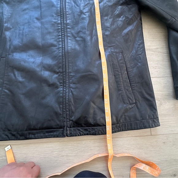 Merona Black Leather Jacket - Picture 6 of 6